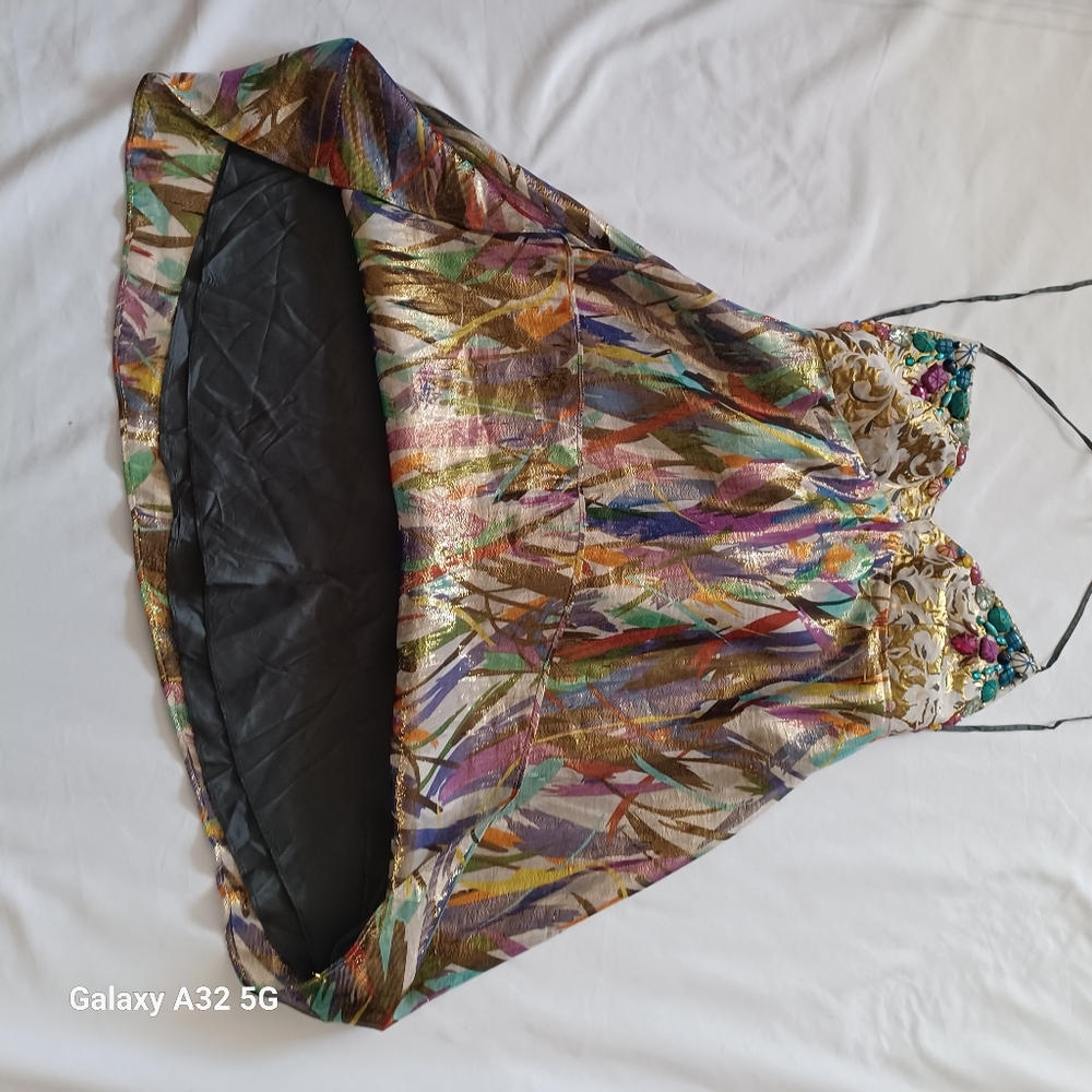 Meghan Los Angeles Women Size 6  Multicolor Abstract Dress - Picture 14 of 15